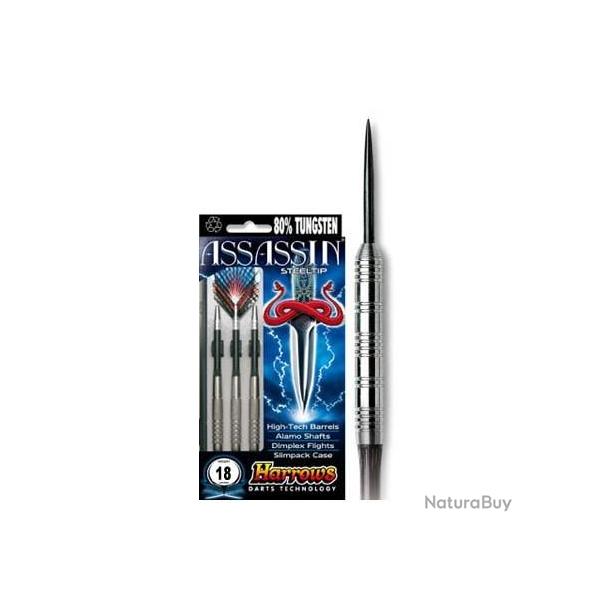 HARROWS - Fl�chettes Acier ASSASSIN 80% Tungst�ne 23 grammes K Standard