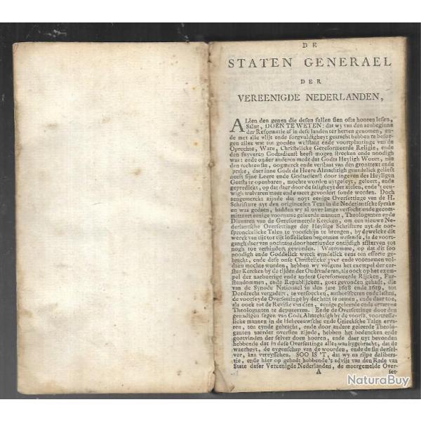 de staten gnrael der vereenidge nderlanden sorte de missel nerlandais , religion , religieux