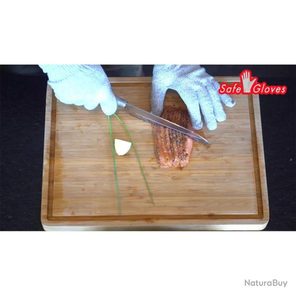 Gant de protection anti-coupure sans couture ambidextre