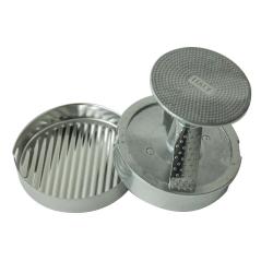 Presse steak hach&eacute; diam 10 cm Reconstitueur de steak avec poussoir