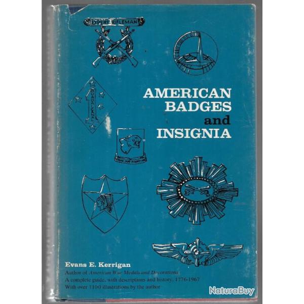 american badges and insigna , insignes tissus et m�tal de l'arm�e am�ricaine de evans e.kerrigan