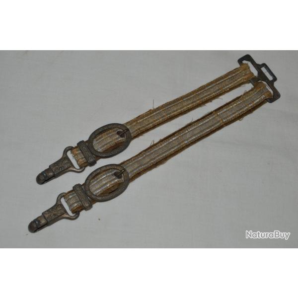 BELIERE POUR DAGUE OFFICIER GENERAL INFANTERIE-Mle 1937-SUSPENSION STRAPS GENERAL DAGGER INFANTRY