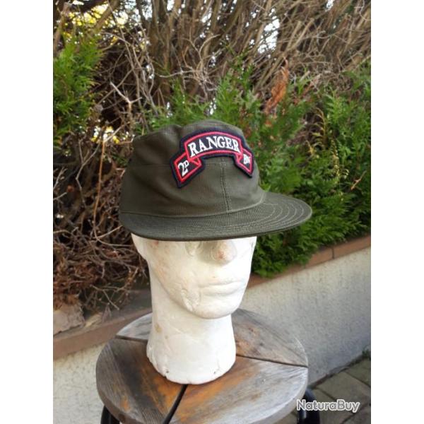 CASQUETTE VERT-OLIVE "2 EME BATAILLON DE RANGER"
