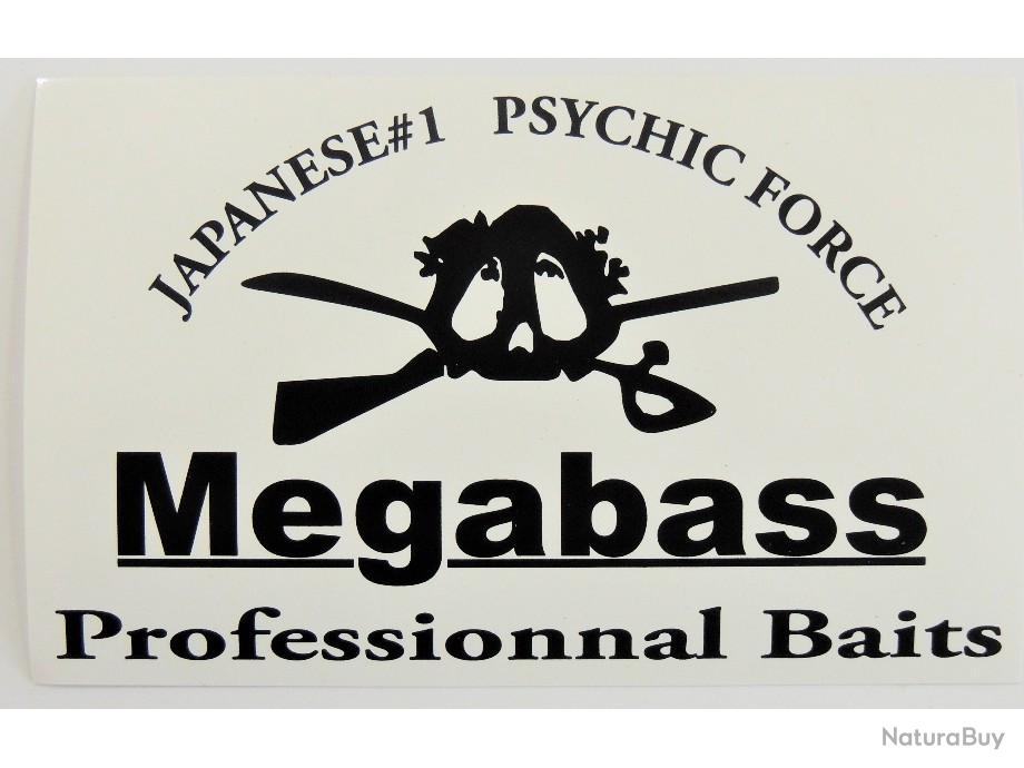 Autocollant de coupe mégabass MEGABASS 15 cm variation de couleur