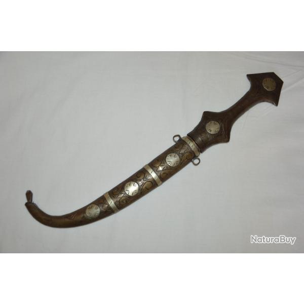 POIGNARD  ORIENTAL AFRIQUE DU NORD-KHOUMIA /MAROC-POIGNARD ETHNIQUE.MOROCCO KHOUMIA