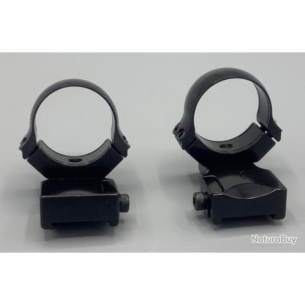 Colliers Acier Rusan avec extension - Rail de 19 mm (CZ 550) - Diam�tre 30mm - Hauteur 20 mm HAUT