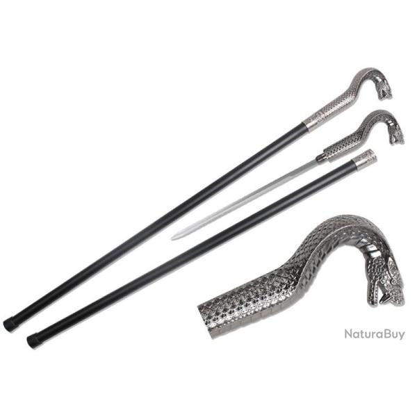 Canne �p�e t�te de serpent crotale