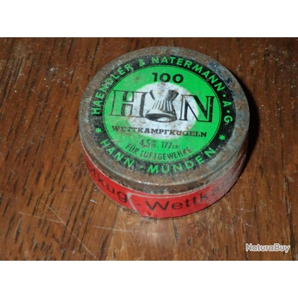 Boite de 100 plomb H&N en 4,5mm - 177 cal - non ouverte