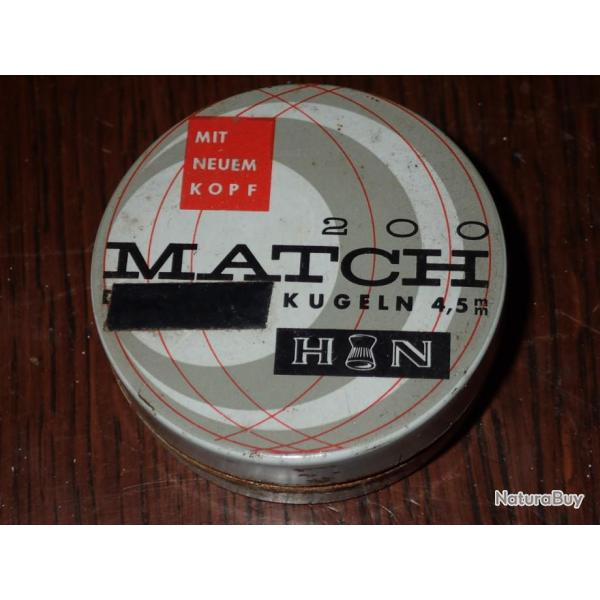 Boite contenant 37 plomb - H&N - 4,5mm - plat