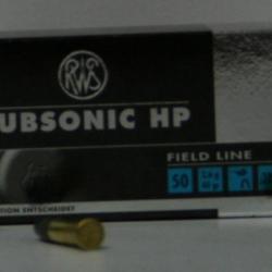 CARTOUCHE RWS SUBSONIC HP CAL. 22 X50