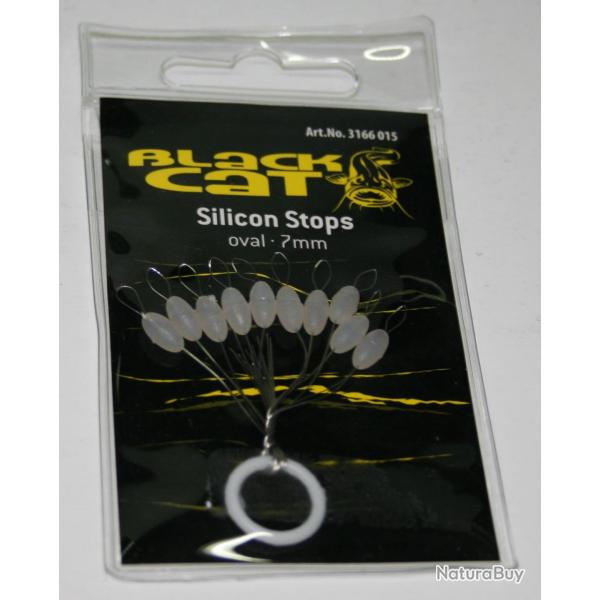 STOP FLOAT BLACK CAT 7MM OVAL
