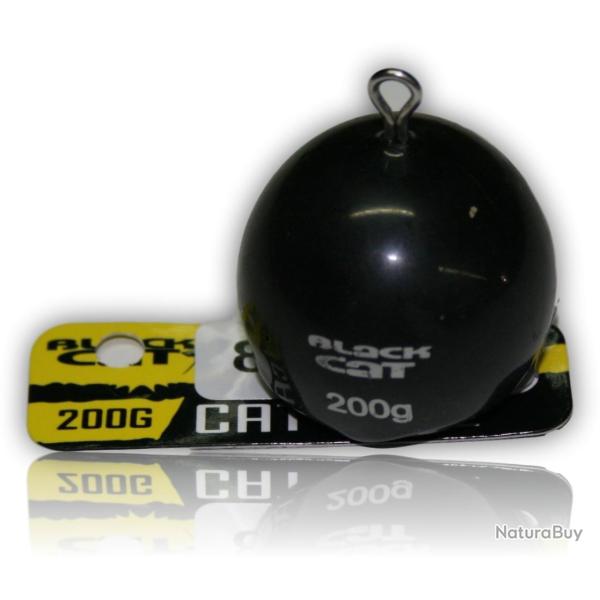 PLOMBS BLACK CAT CAT BALL NOIR 200GR