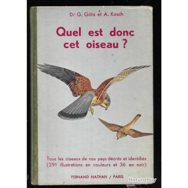 QUEL EST DONC CET OISEAU ?  Guide du naturaliste I  Nouvel Atlas Ornithologique