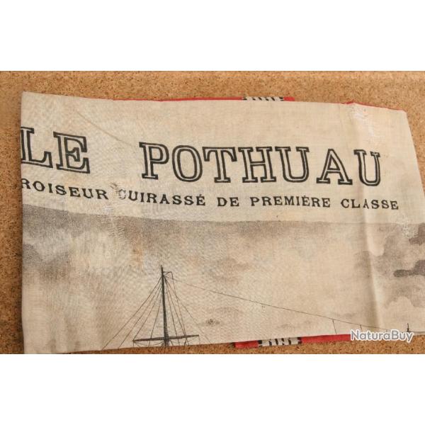 MOUCHOIR D'INSTRUCTION DE LA   ROYALE        LE      POTHUAU    CROISEUR CUIRASSE DE 1ERE CLASSE