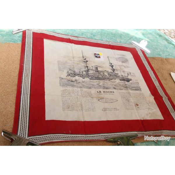MOUCHOIR D'INSTRUCTION REGLEMENTAIRE DE LA ROYALE        LE CUIRASSIER   D'ESCADRE    LE   HOCHE