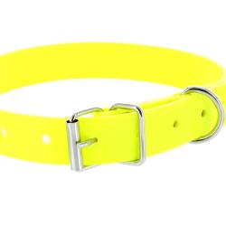 Collier jaune fluo en PVC
