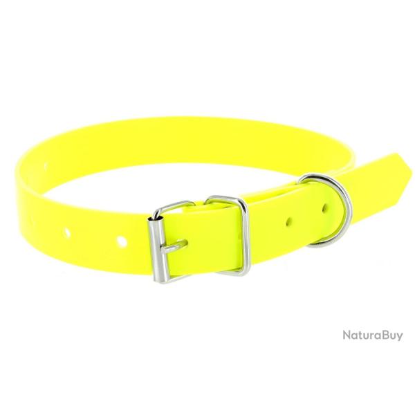 Collier jaune fluo en PVC