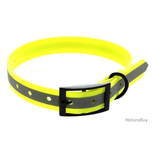Collier TPU r�fl�chissant jaune fluo