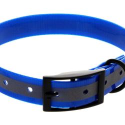 Collier TPU r&eacute;fl&eacute;chissant bleu