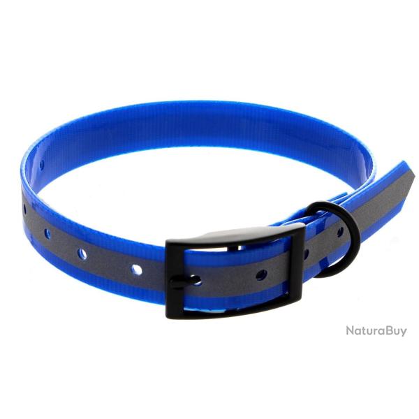Collier TPU rflchissant bleu
