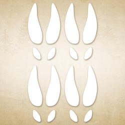 Autocollant chasse emrpeintes Traces de cerfs