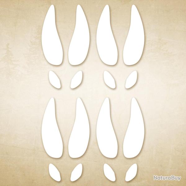 Autocollant chasse emrpeintes Traces de cerfs