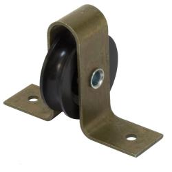 Poulie plastique piton &agrave; chappe 40mm