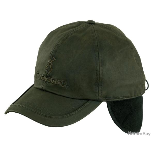 Casquette Browning Verte avec Cache oreilles Winter Wax Fleece