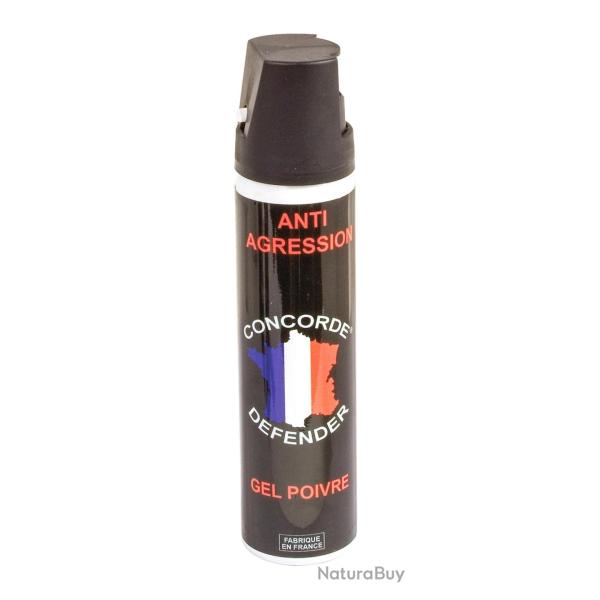 A�rosol lacrymog�ne gel poivre 75ml Concorde Defender