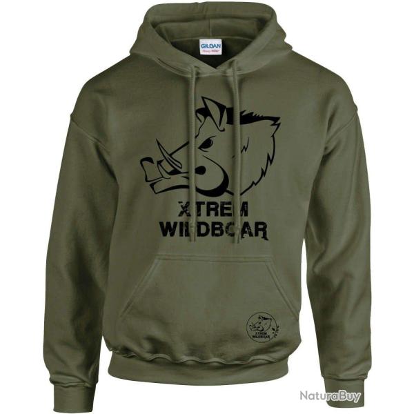 Sweat � capuche Xtrem Wildboar kaki