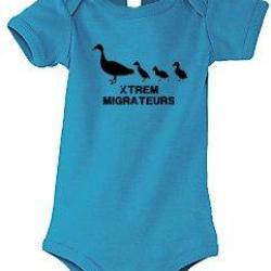 Body b&eacute;b&eacute; bleu Canetons XTREM MIGRATEURS-12-18mois