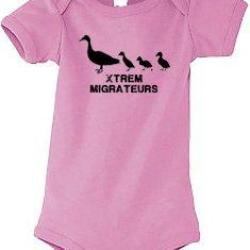 Body bébé rose Canetons XTREM MIGRATEURS-6-12mois
