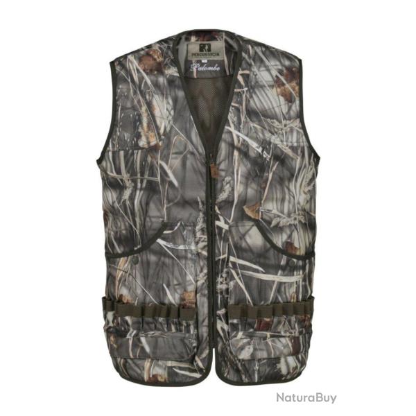 Gilet de chasse sans manches Palombe GhostCamo Wet Percussion