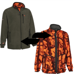 Blouson de chasse polaire r&eacute;versible Evo PRO HUNT