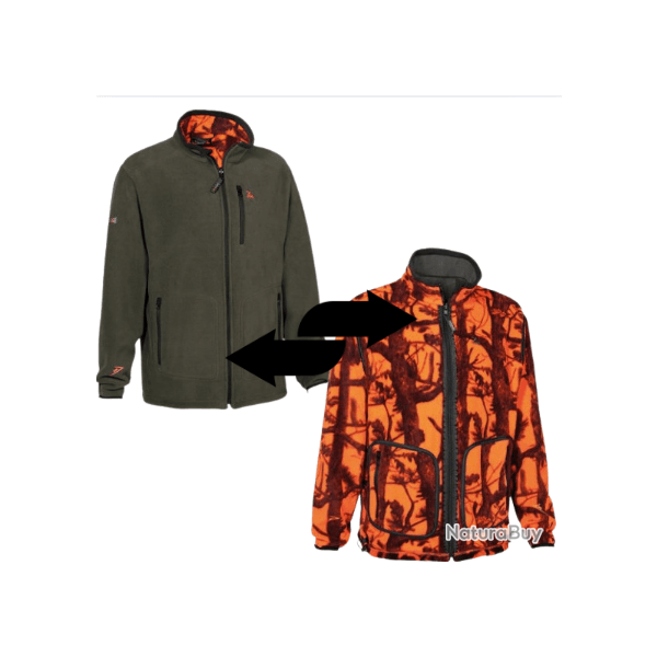 Blouson de chasse polaire r�versible Evo PRO HUNT