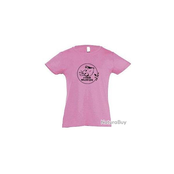 Tee shirt enfant Xtrem Wildboar rose