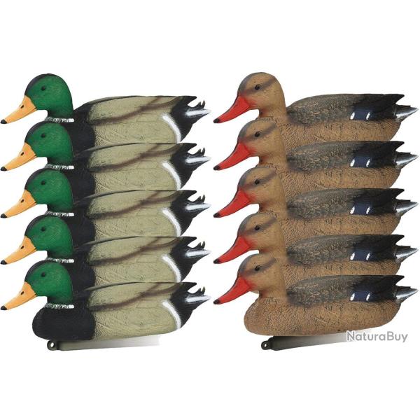 Pack 10 appelants canard colvert m�le et femelle