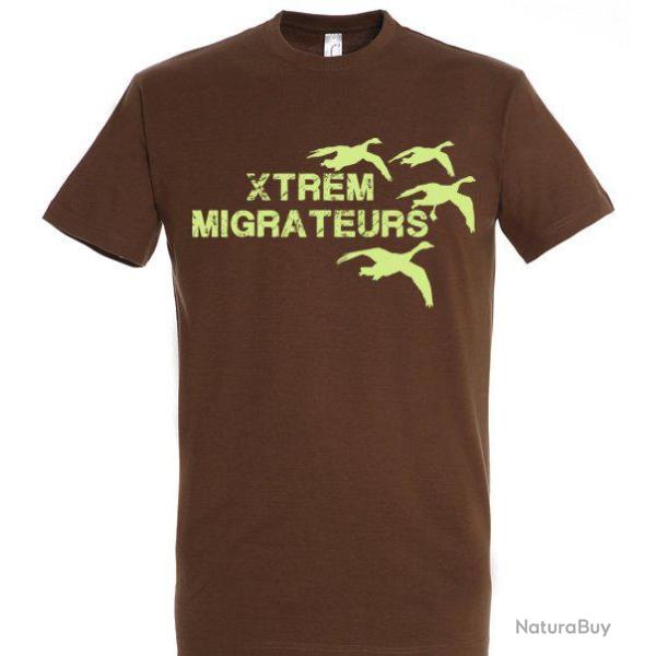 Tee shirt marron oies XTREM MIGRATEURS