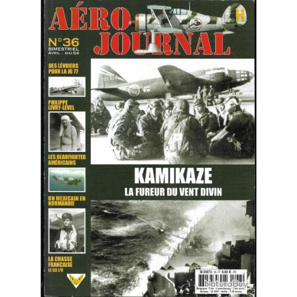 a�rojournal n 36 ancienne version , kamikaze, beaufighter am�ricains , heinkel he 170 en hongrie