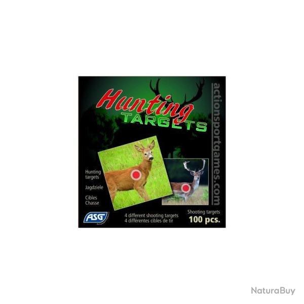 100 Cibles Hunting Targets pour cible en m�tal ASG 18412