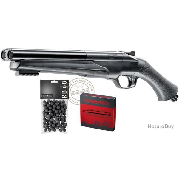Pack fusil CO2  balles de caoutchouc Umarex T4E HDS 68 - Cal.68 (16 Joules max)
