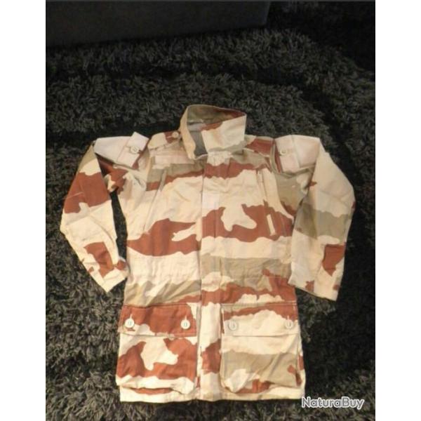 Veste de treillis f�lin bariol� sable