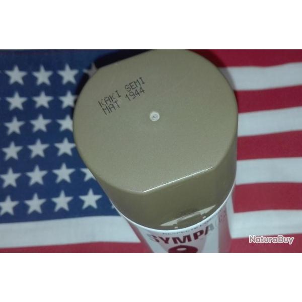Spray 400ml peinture semi-mat kaki / vert 1944/1949 ( et OTAN ) DINKY JEEP DODGE GMC bombe WW2