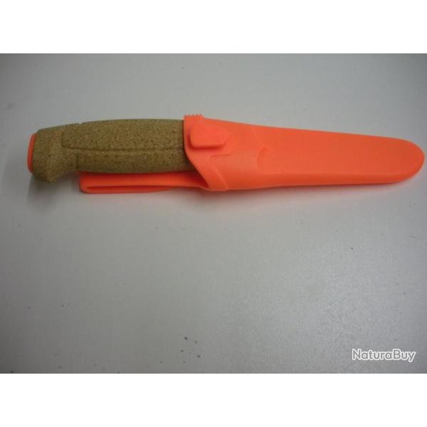 N3917- COUTEAU DU P�CHEUR : FLOTTANT MORA LIEGE + ETUI - NEUF!!!