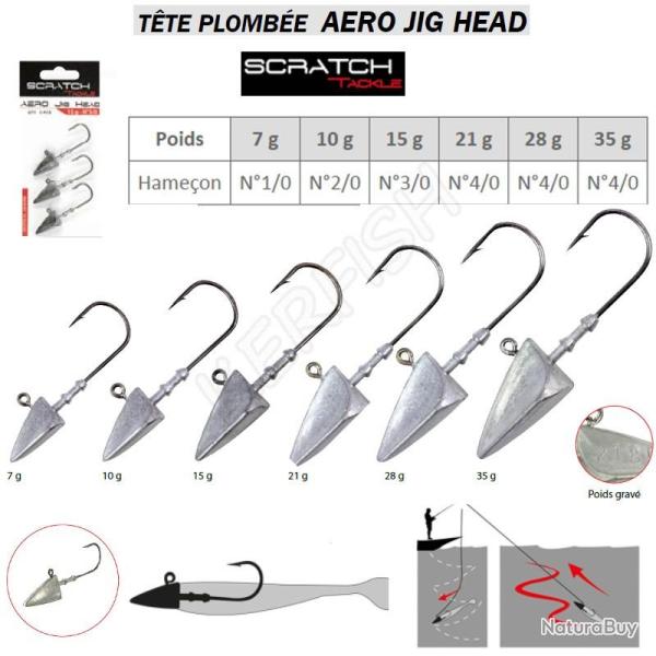 AERO JIG HEAD SCRATCH TACKLE 35 g