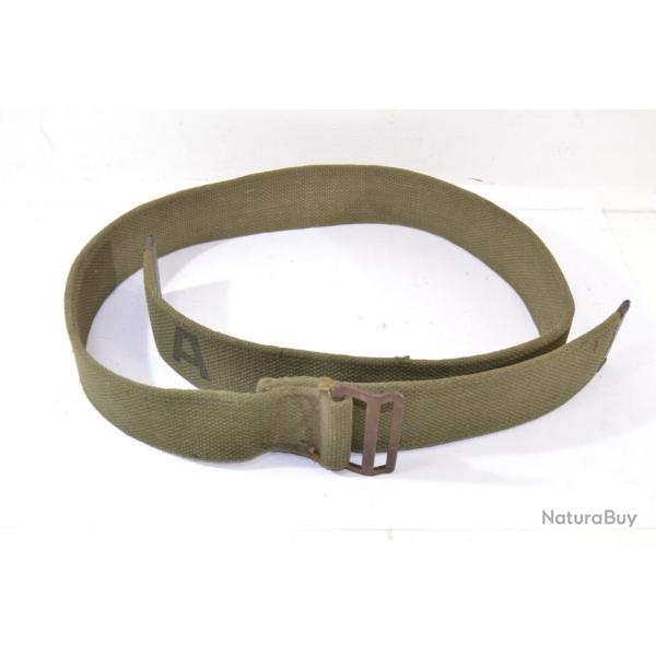 Sangle ceinturon US WW2 ou Fran�ais Indochine. Mat�riel / Radio, ceinturon de portage. B-223824 A