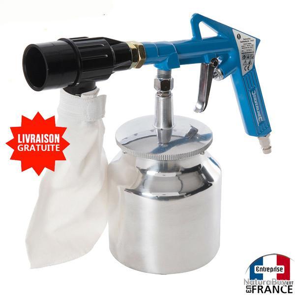 Kit de sablage pneumatique avec syst�me de r�cup�ration d'abrasif 6pcs d�capeur peinture rouille