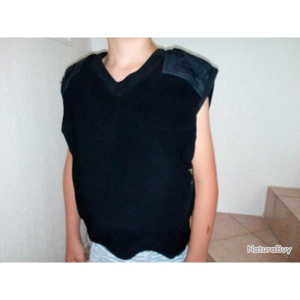 GILET PARE BALLES / PETITE TAILLE / LEVEL 2  NOIR / GPB / PARE BALLE DISCRET