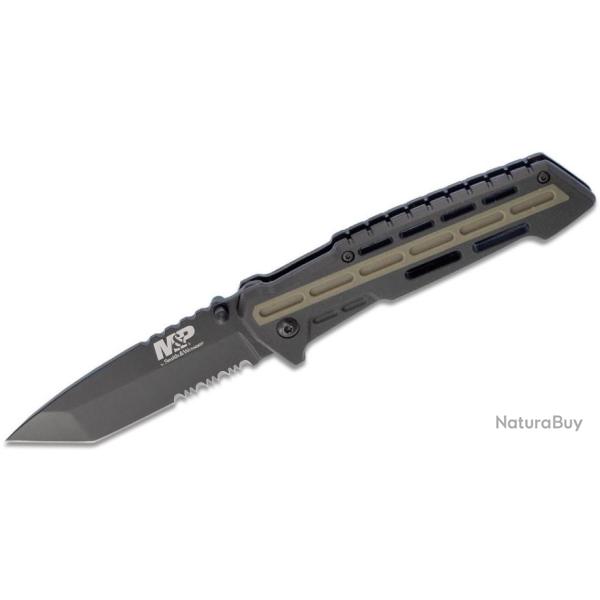 Couteau Smith&Wesson M&P Lame Tanto Acier 8Cr13MoV Manche Zytel SW1100082
