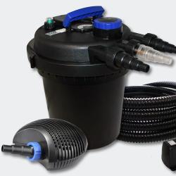 Kit filtration bassin pression 6000l 11 Watts UVC 40 Watts Pompe Tuyau Fontaine 4216227